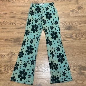 Urban Outfitters flare leg floral pull on pants